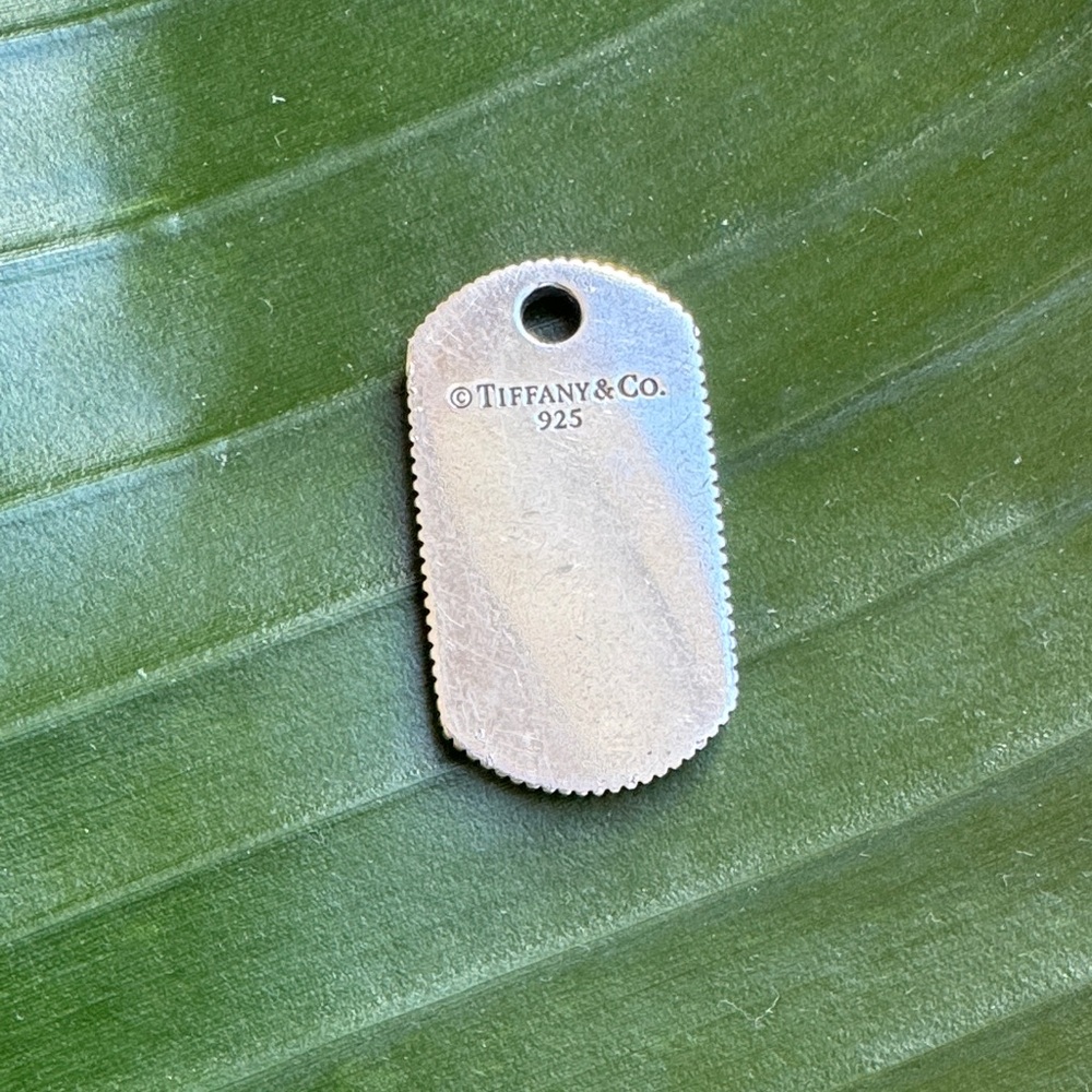 Tiffany & Co. Silver Engraved Pendant